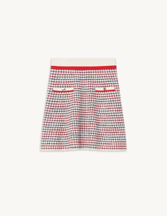 Fancy stitch knitted skirt - Skirts | Sandro Paris