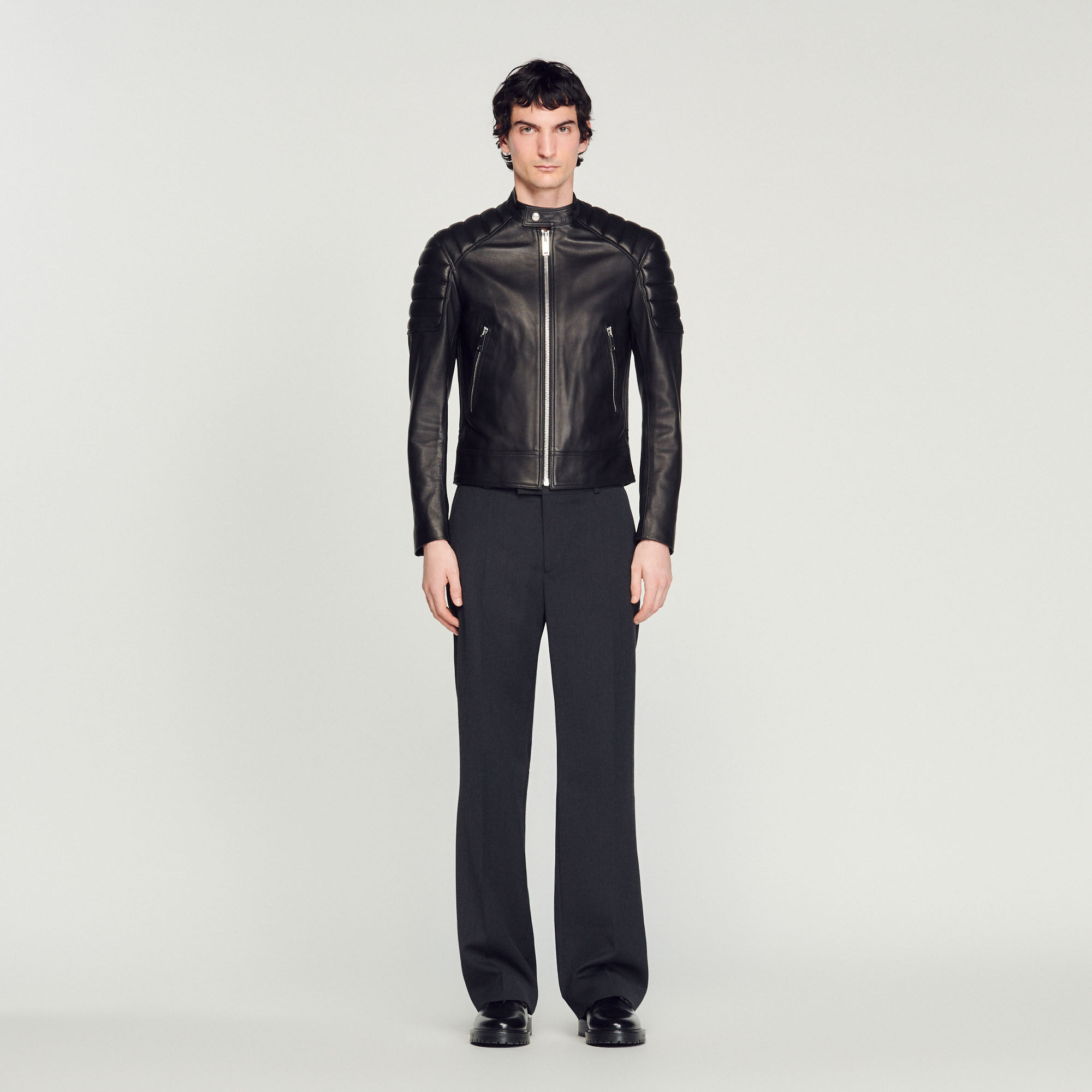 Warehouse quilted suedette biker online