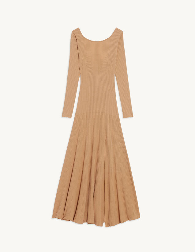 Sandro Long knit dress with chain detail. 2