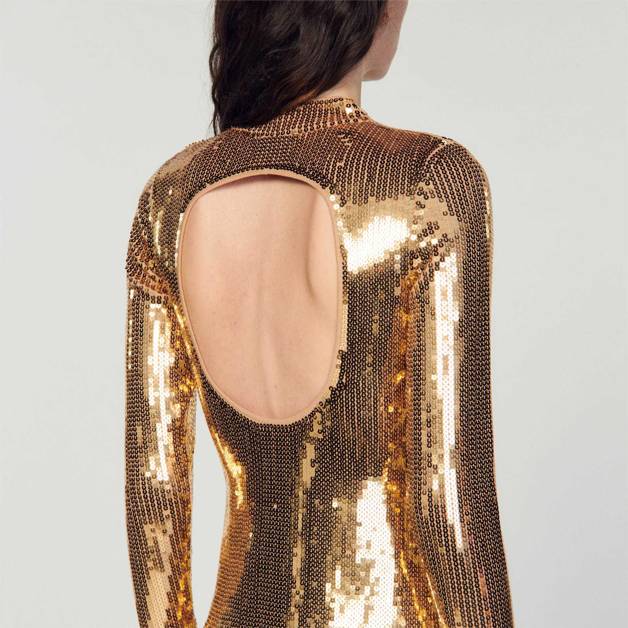 Sandro sequin top dress
