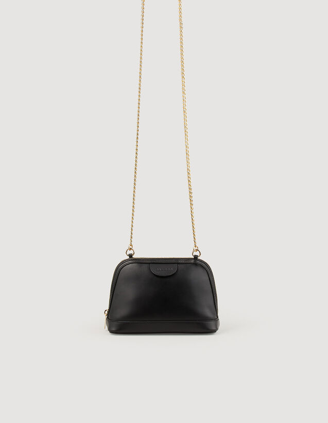 Smooth leather Rittah bag Black US_Womens