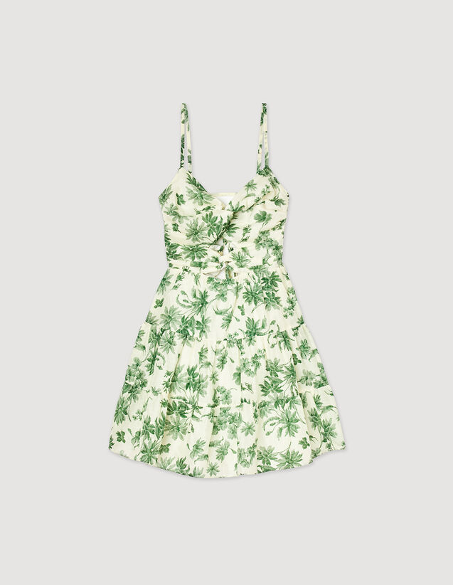 Sandro Short dress with palm tree print. 2