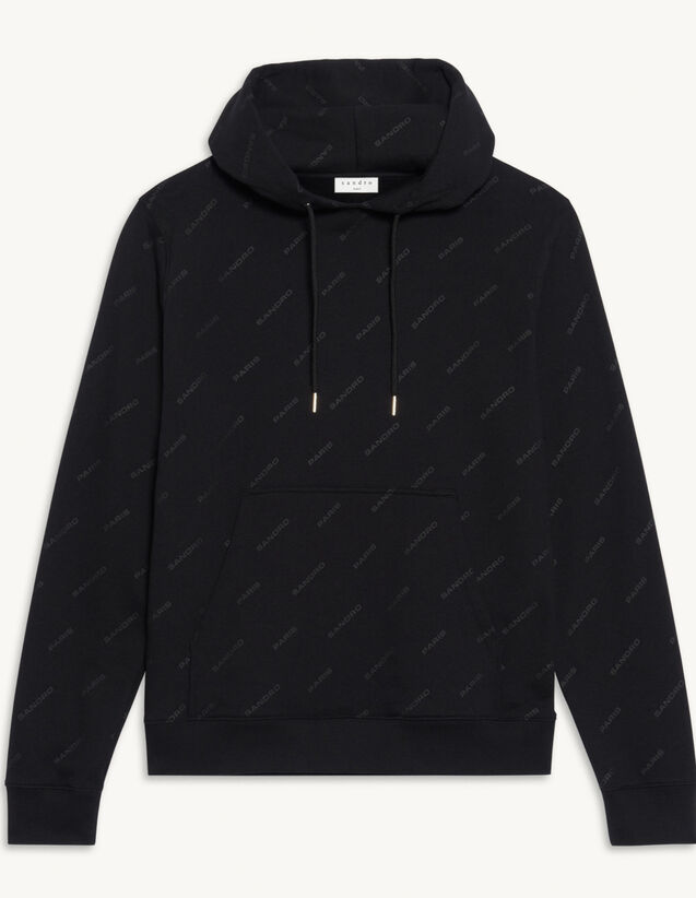 Sandro Cotton hoodie with Sandro print. 2 Sandro Cotton hoodie with Sandro print. 2