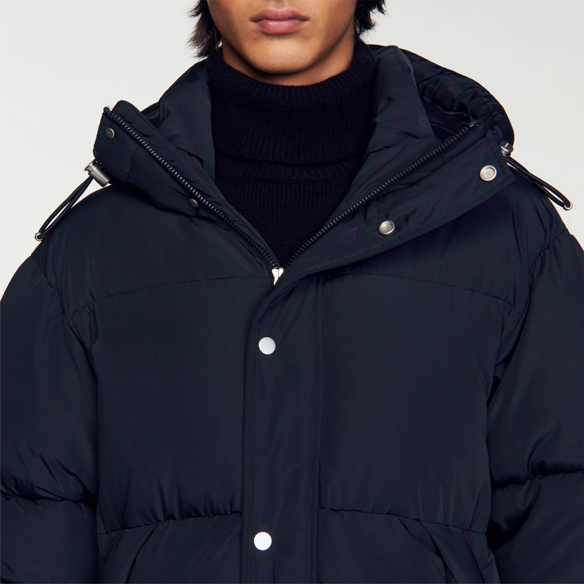 Sandro technical padded jacket clearance