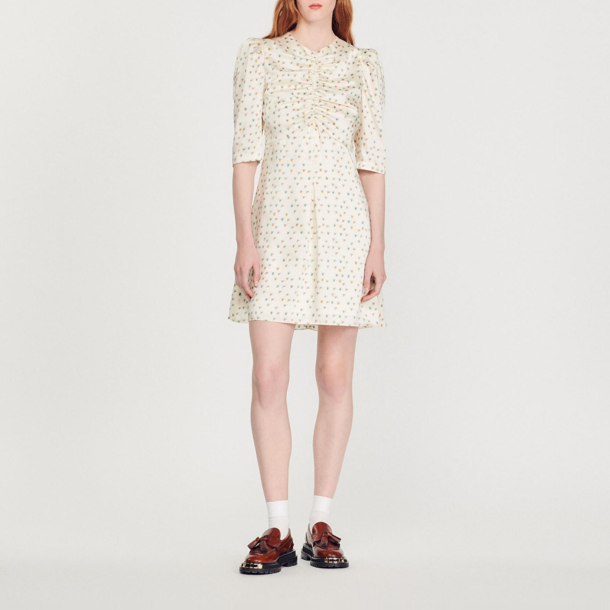 Sandro floral print dress discount