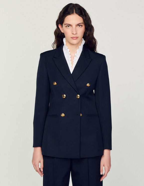 Double-breasted suit jacket - Jackets & Blazers | Sandro Paris
