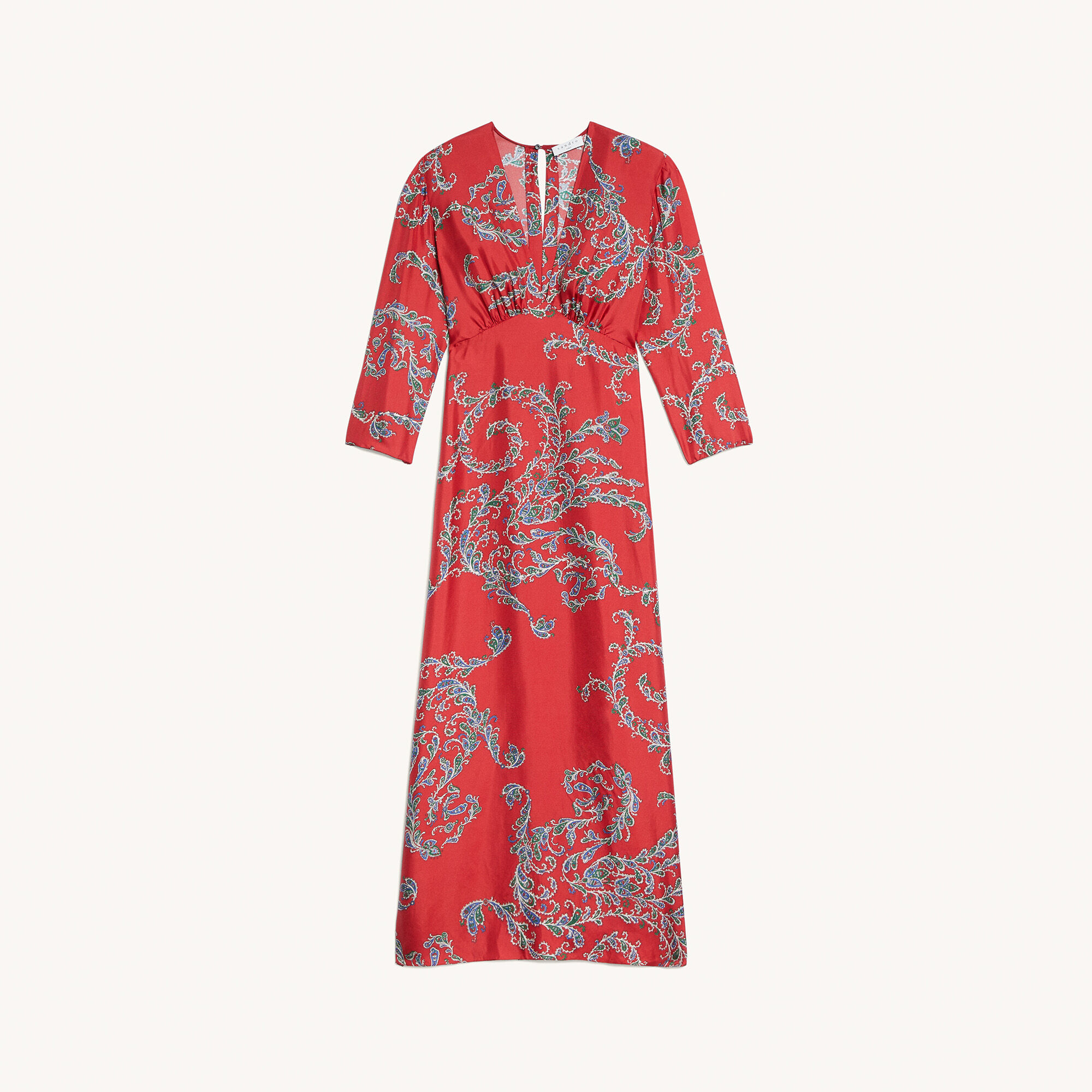 sandro printed midi dress