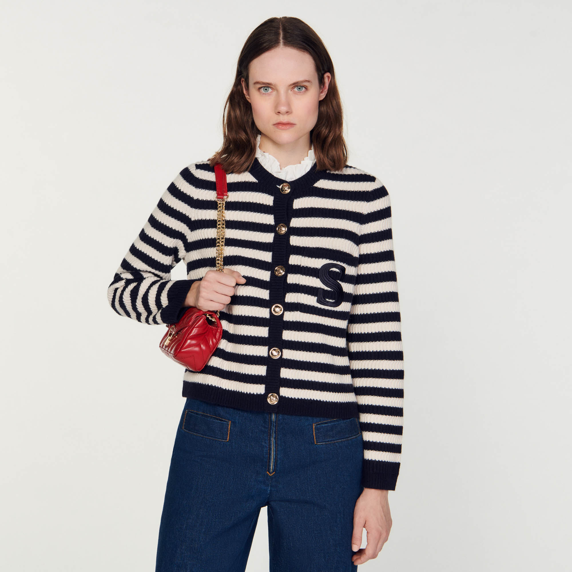 Sandro blue on sale cardigan