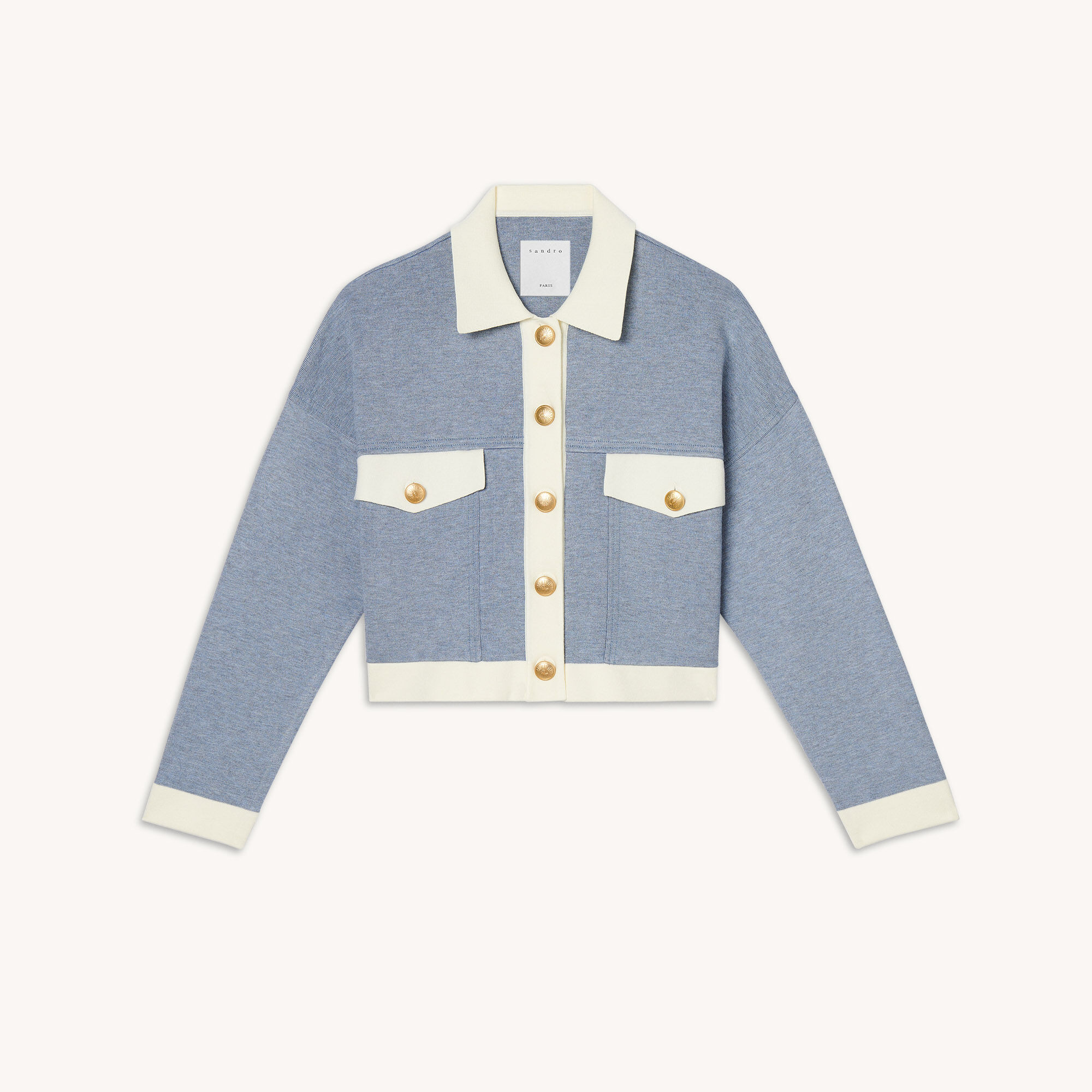 sandro cropped cardigan