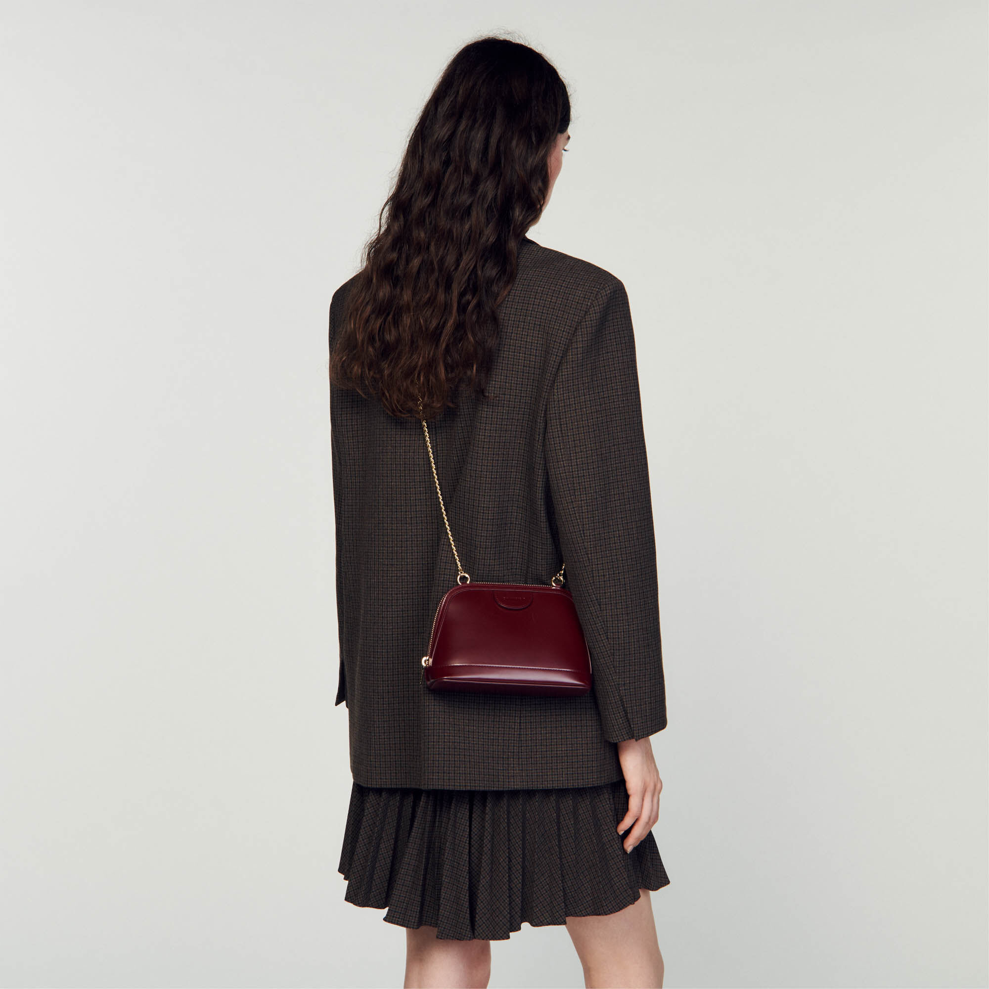 Sac sandro bordeaux discount