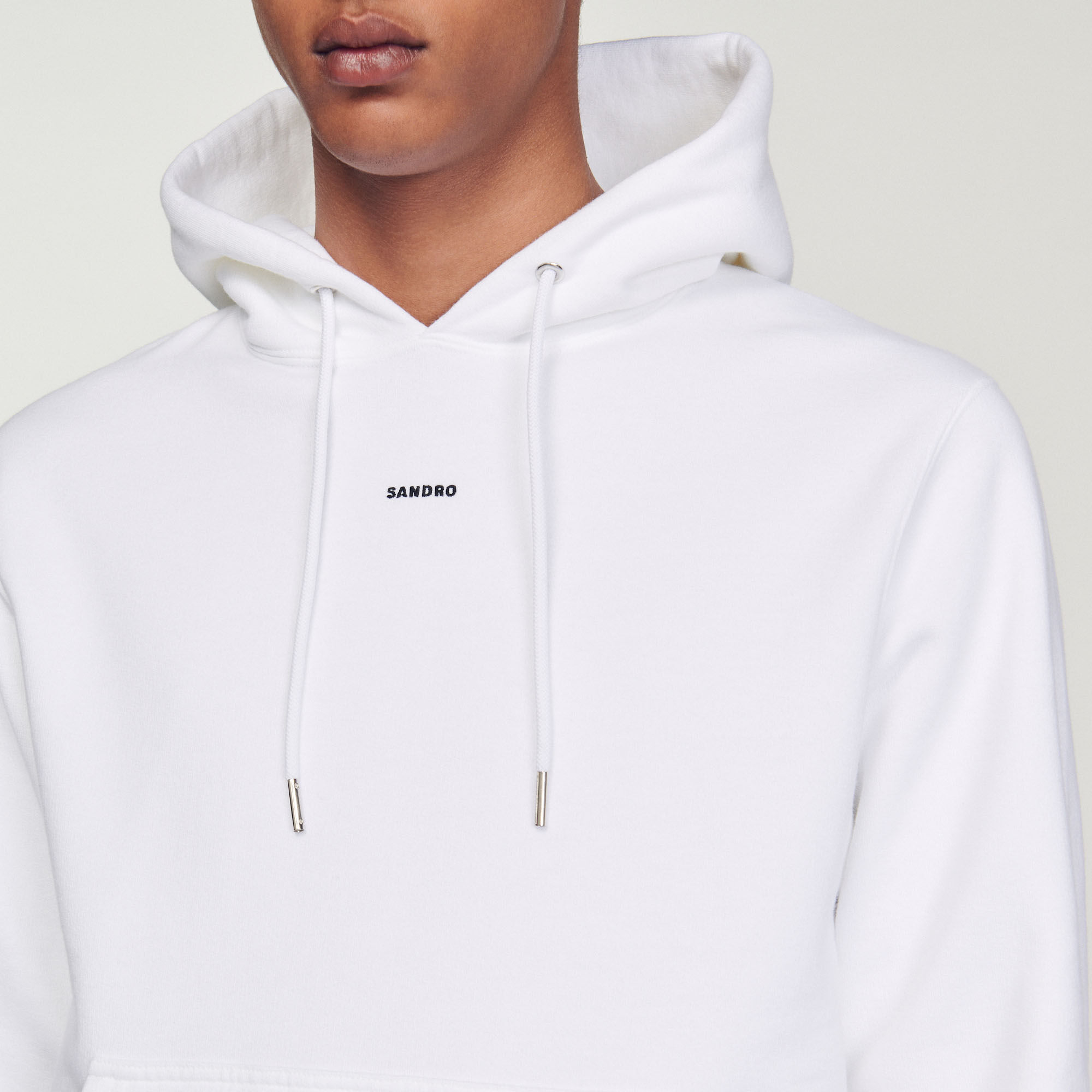Hoodie Embroidered hoodie Sweaters Sandro Paris