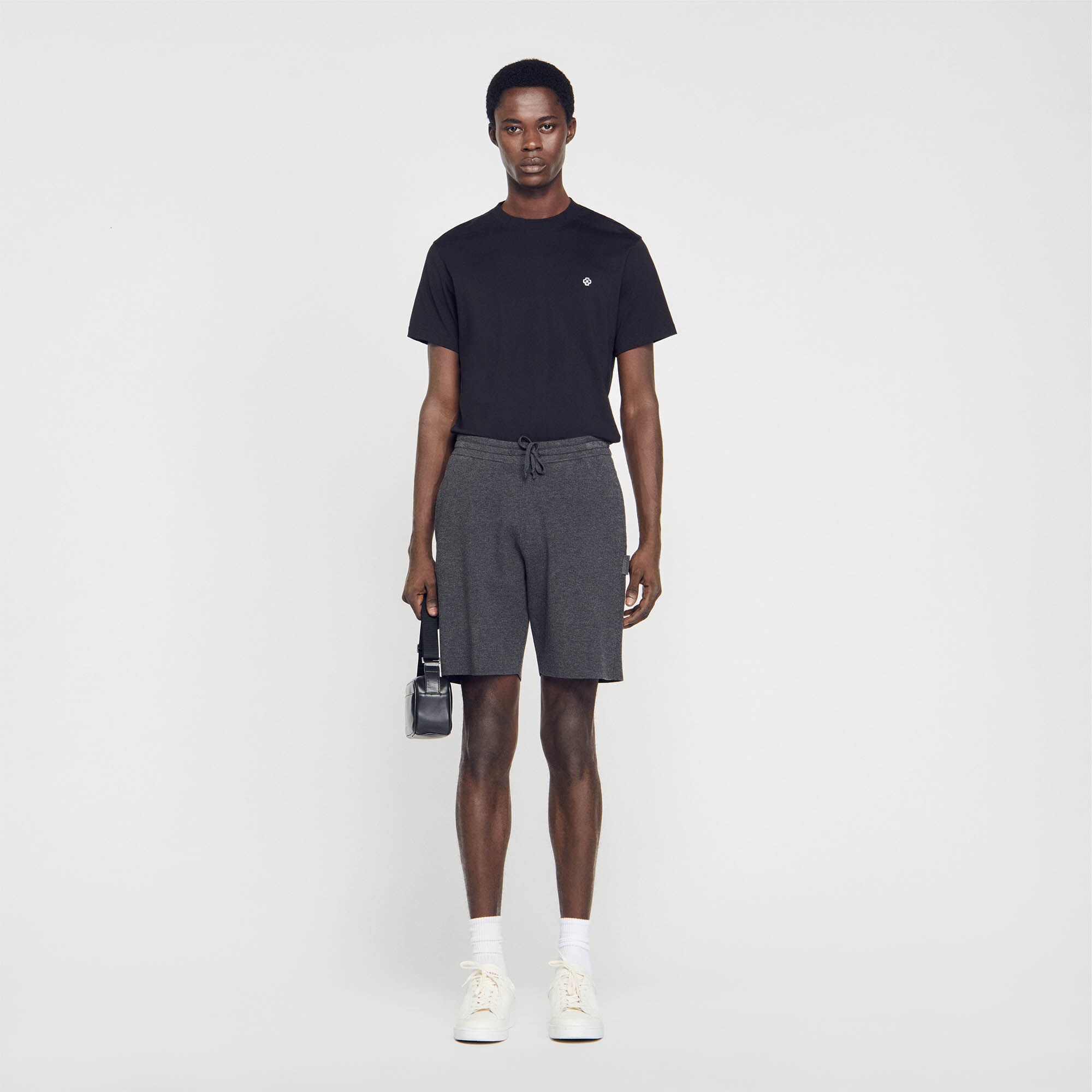 Sandro online short cuir