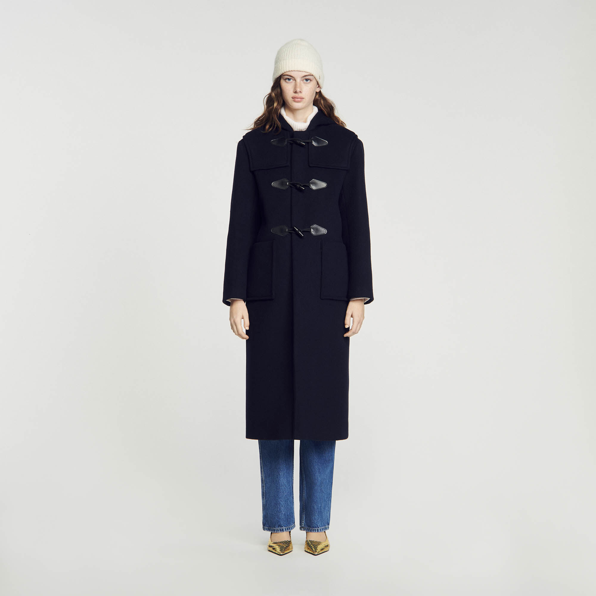Sandro duffle new arrivals coat
