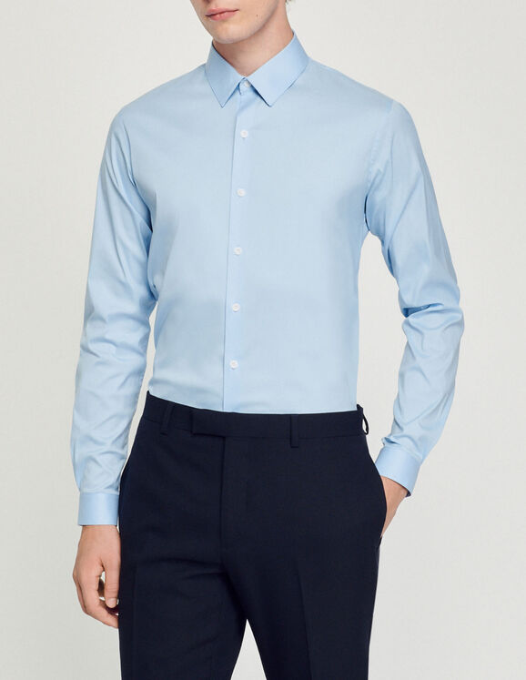 Hopelijk Asser streng Slim-fit classic shirt - Shirts | Sandro Paris
