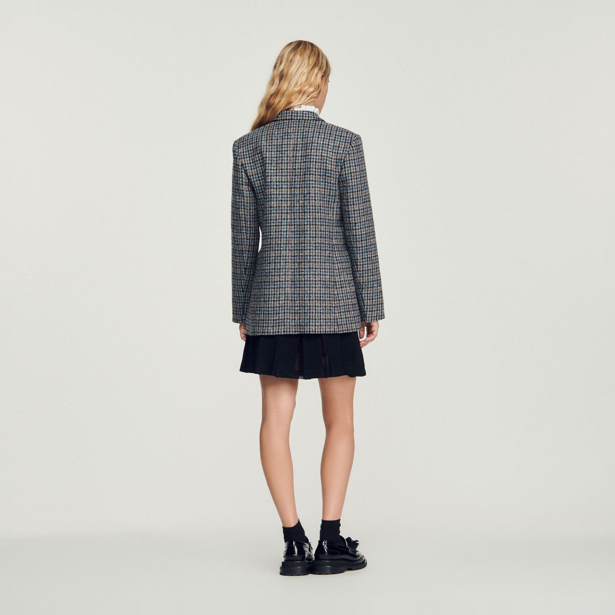 Sandro checked 2025 blazer