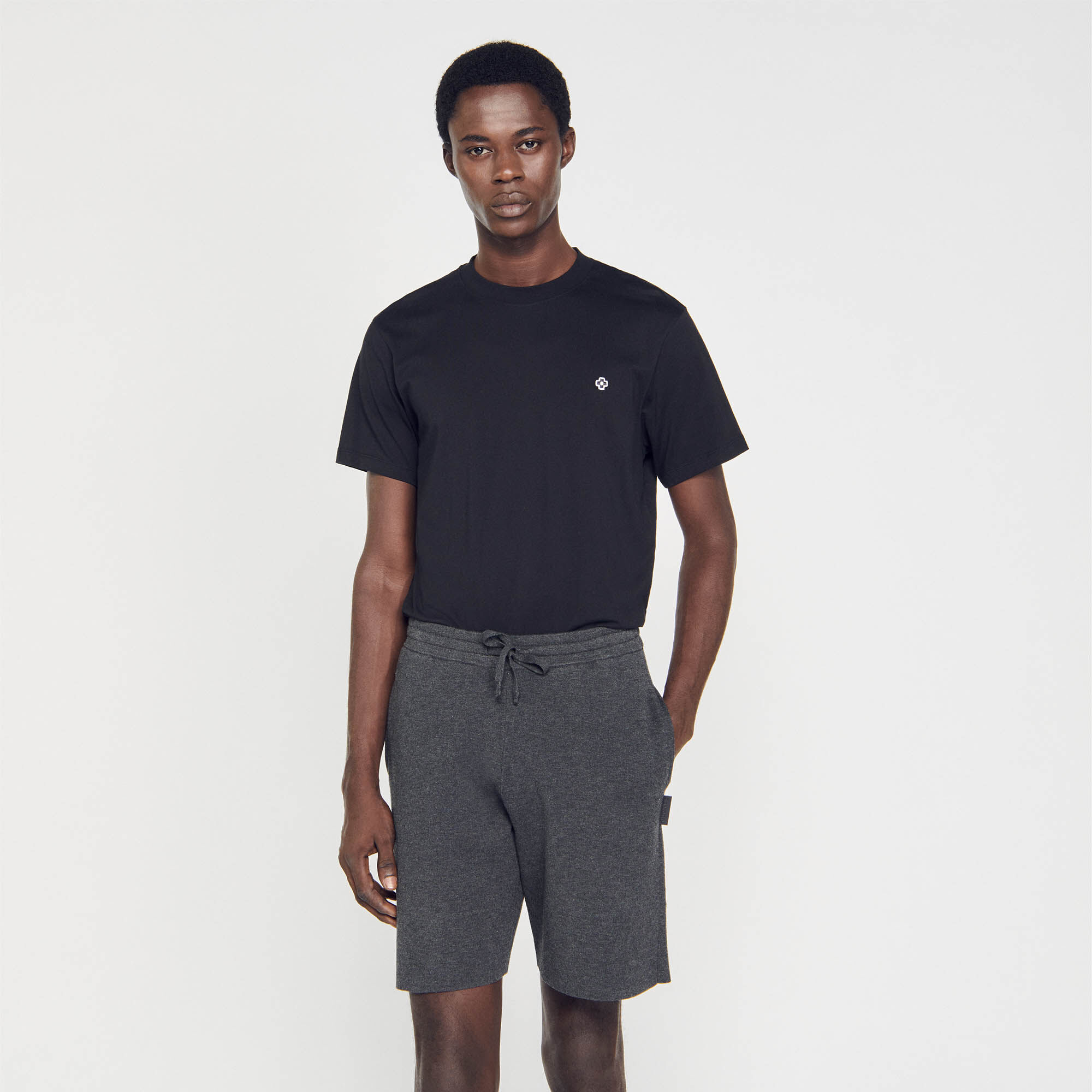Sandro online short cuir