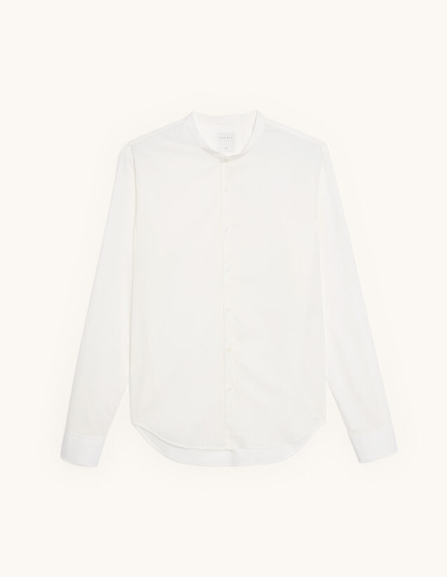 Sandro Cotton shirt with mandarin collar. 2