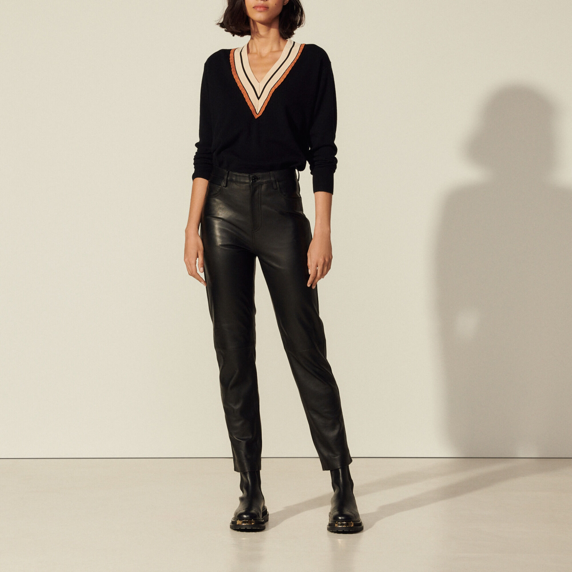 Sandro paris leather pants Outlet