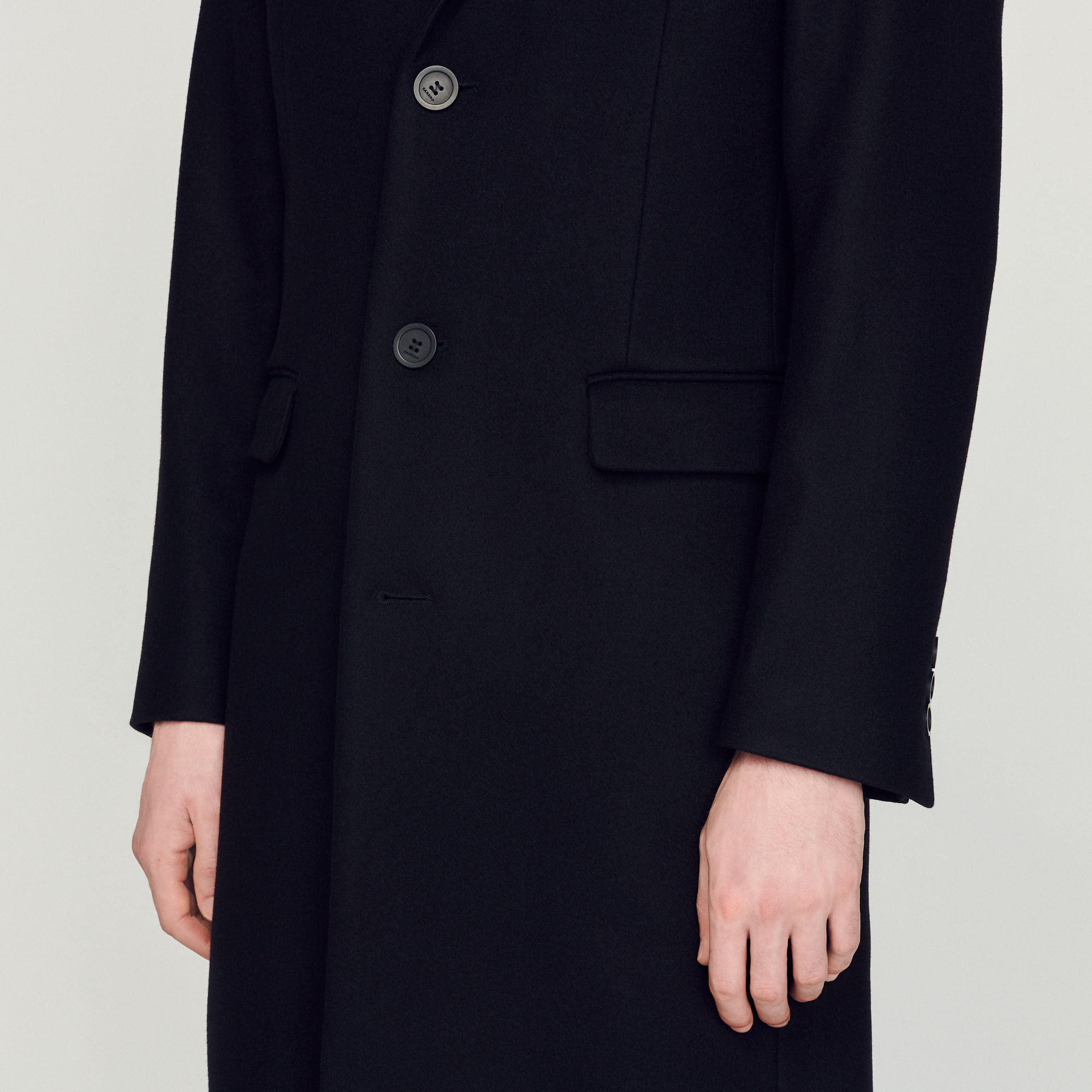 Apollo Wool and cashmere coat Coats Sandro Paris