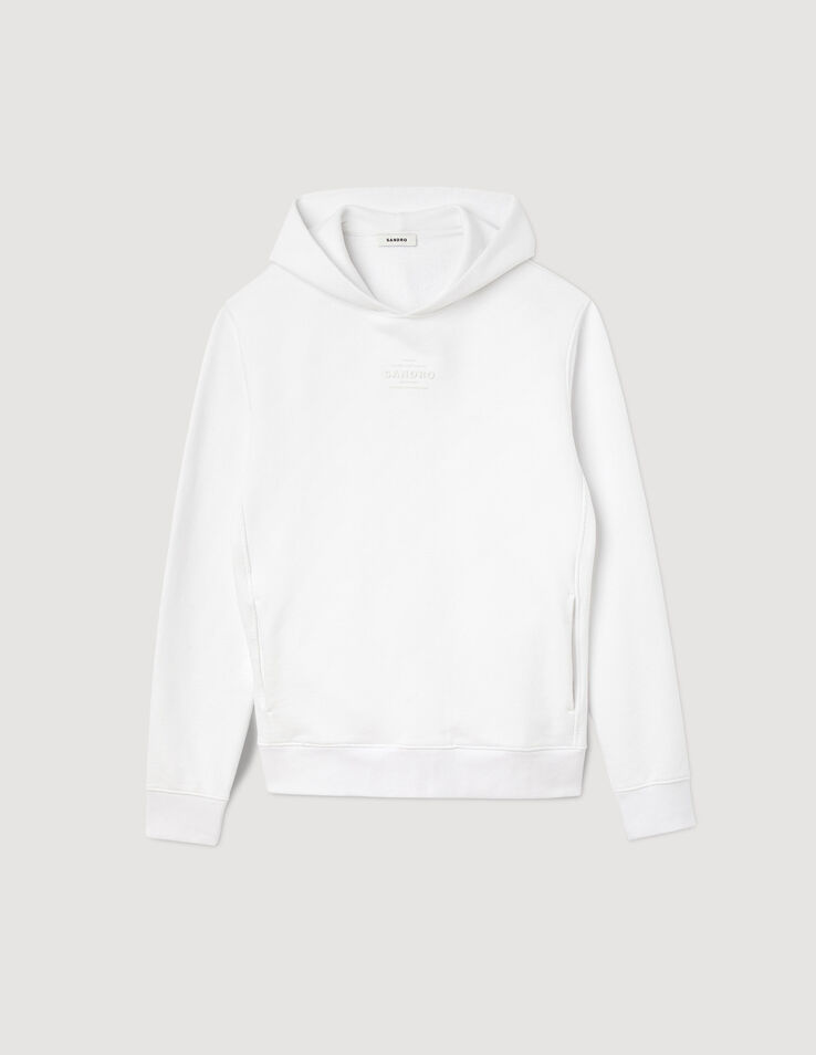 Sandro Hooded sweatshirt with rubber logo Login to add to Wish list. 2