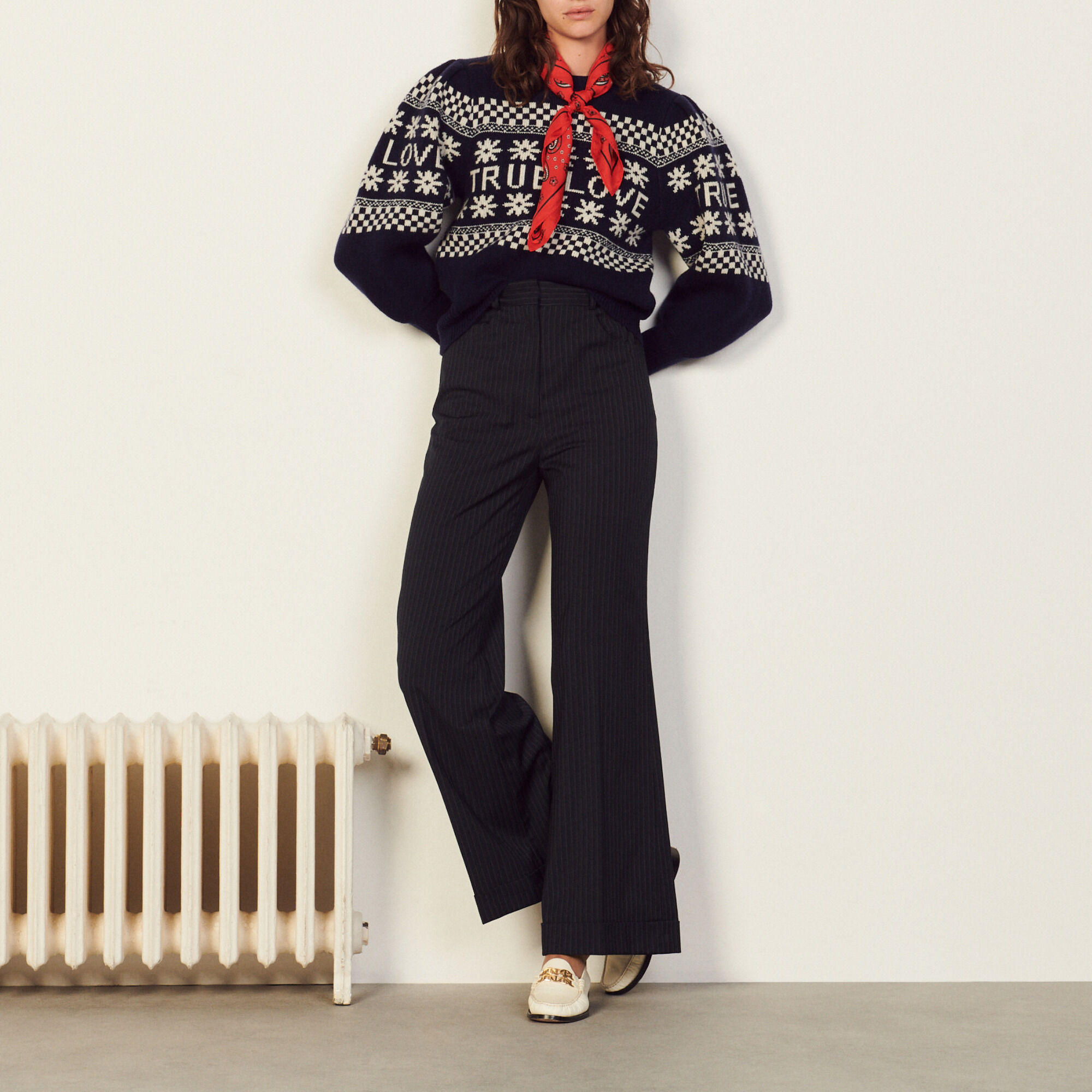 jacquard sweater women's