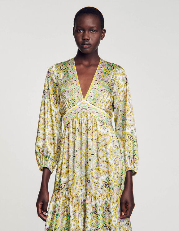 Scarf print maxi dress Clearance
