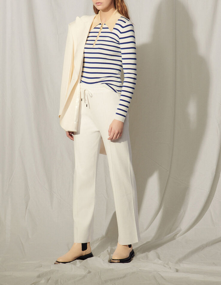 Sandro Straight-cut knit jogging bottoms. 1 Sandro Straight-cut knit jogging bottoms. 1