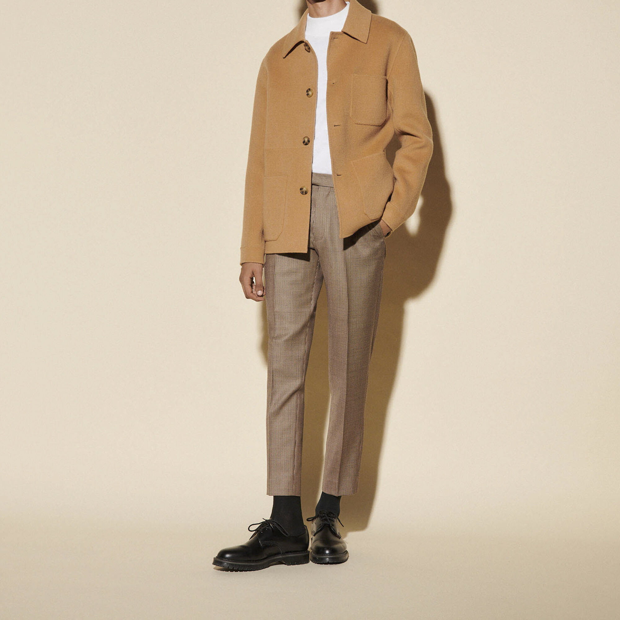 Sandro double sided wool coat Clearance