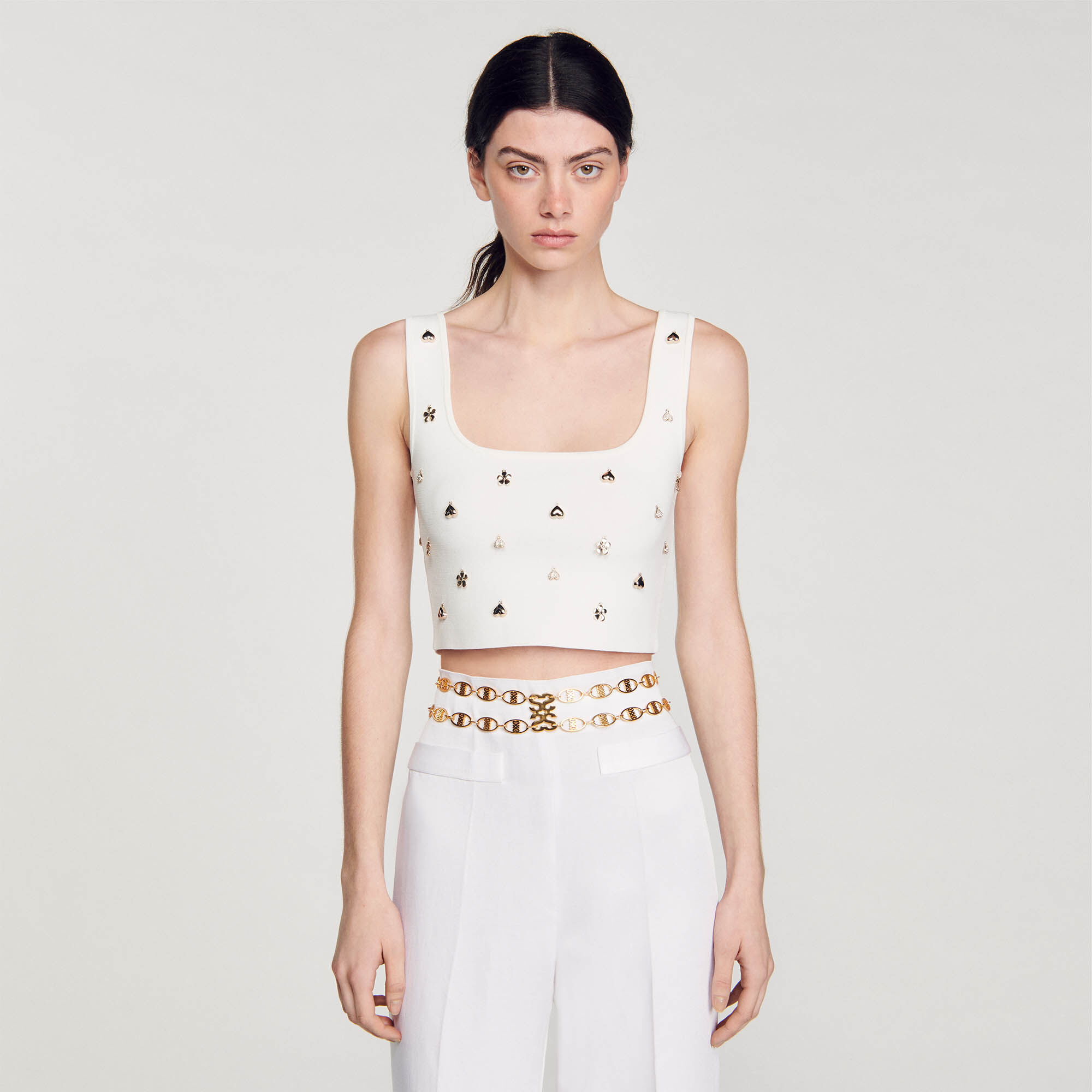 Double chain jewellery belt