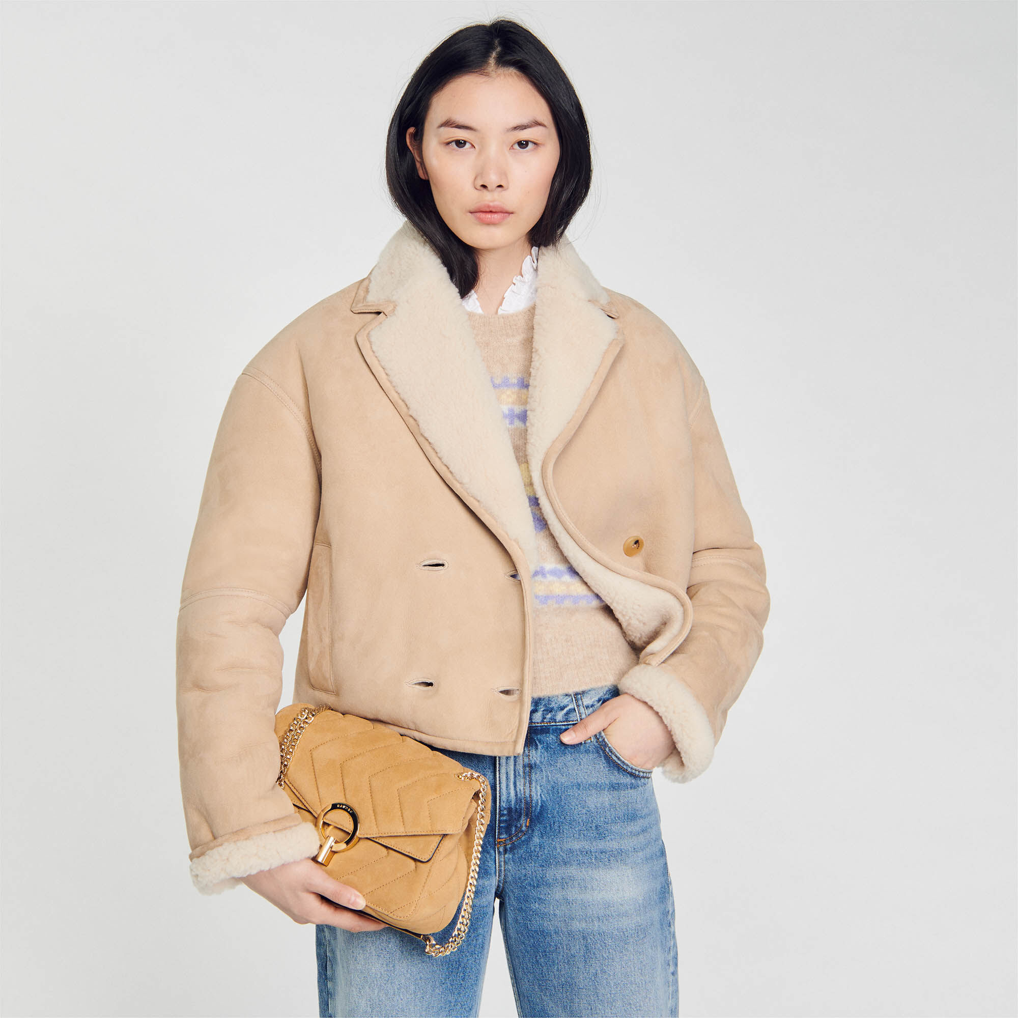 Sac sandro beige store