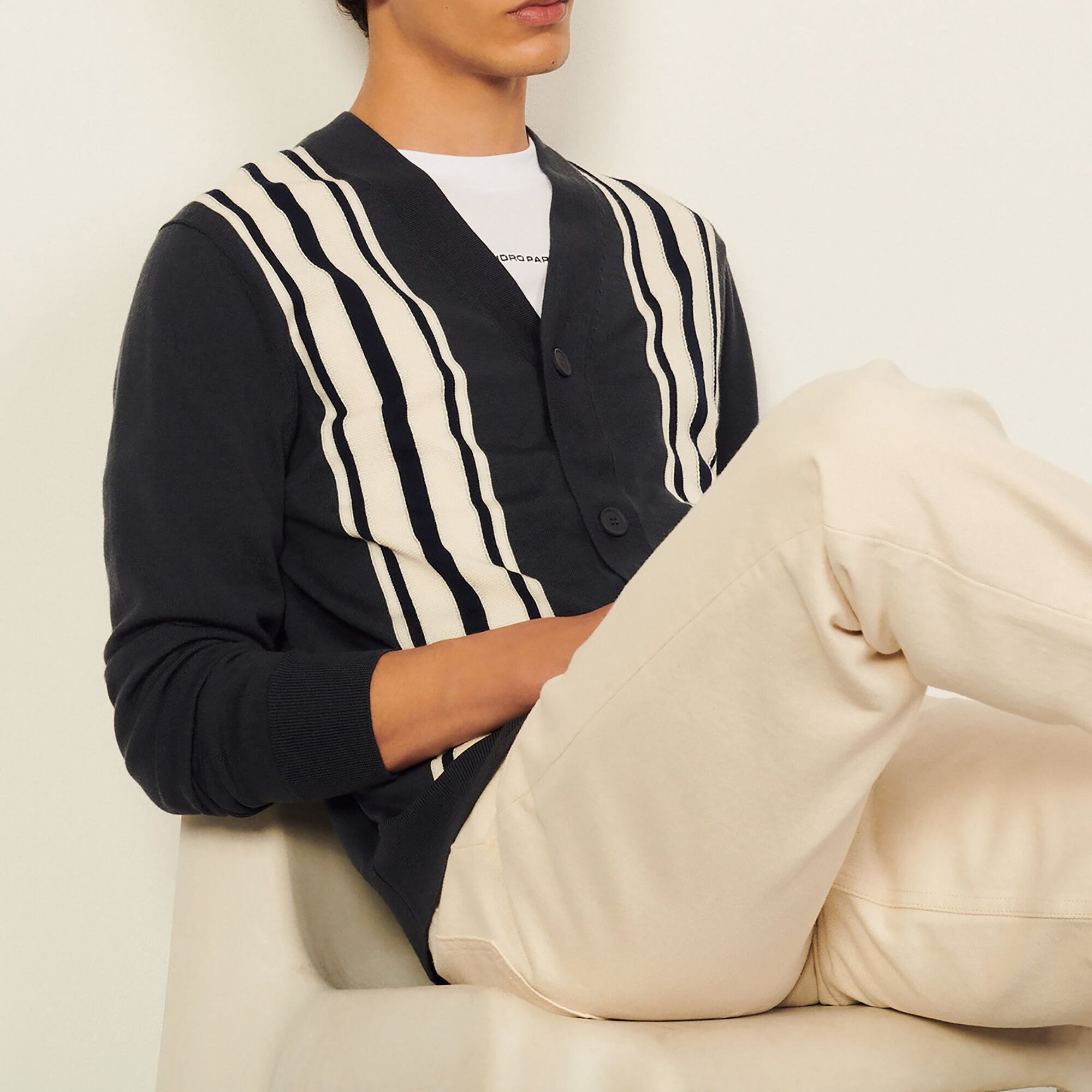 white cable knit turtleneck