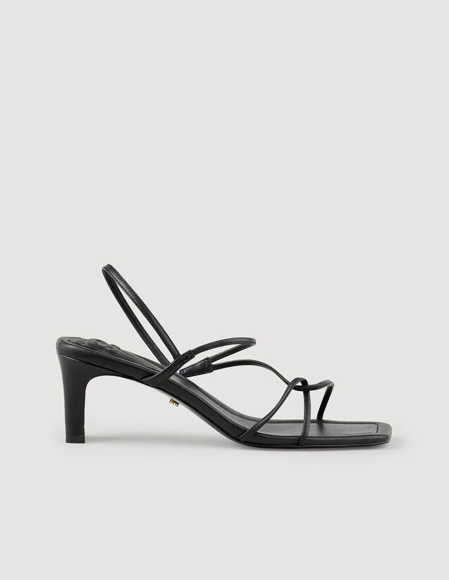 Strappy sandals Ecru US_Womens
