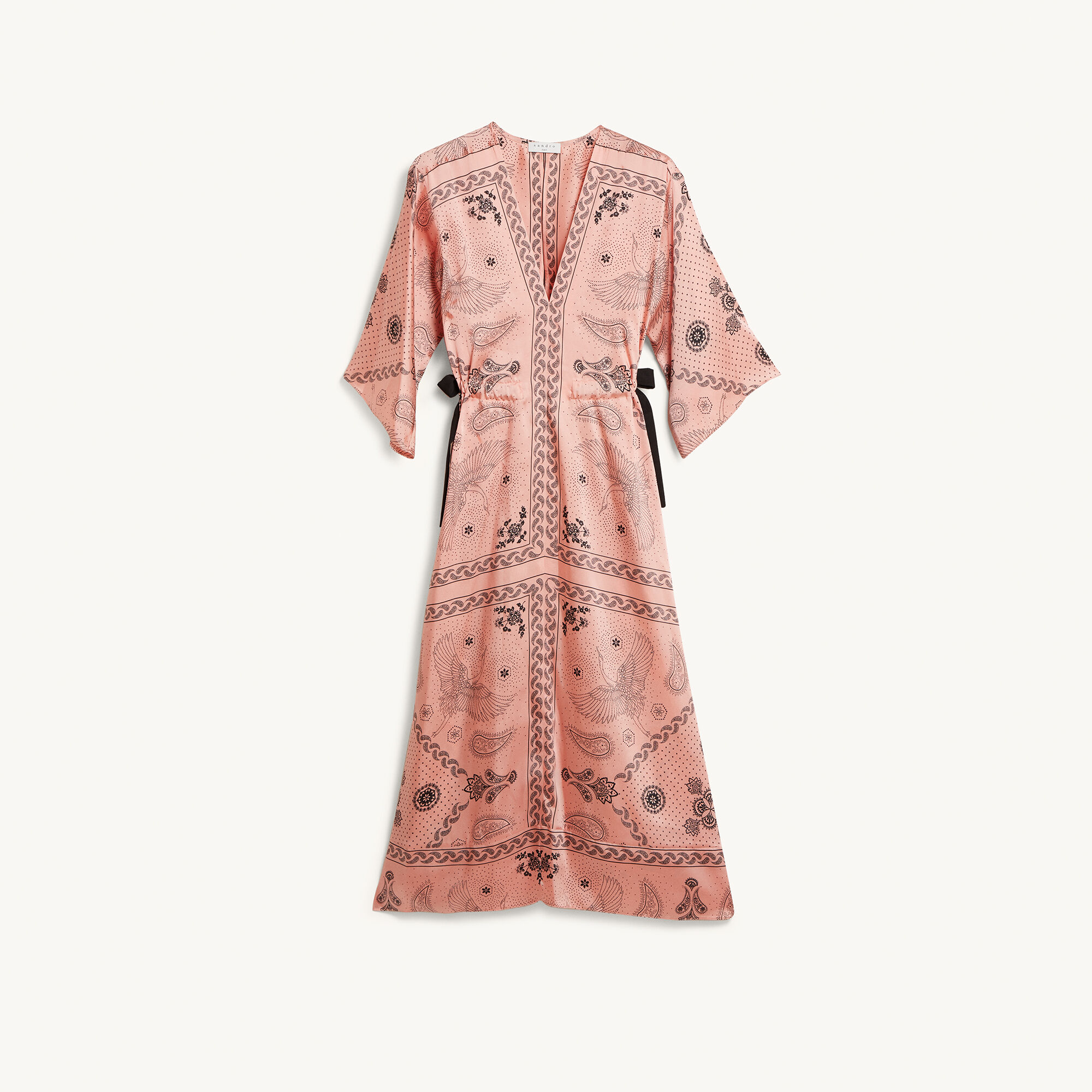 sandro orange dress