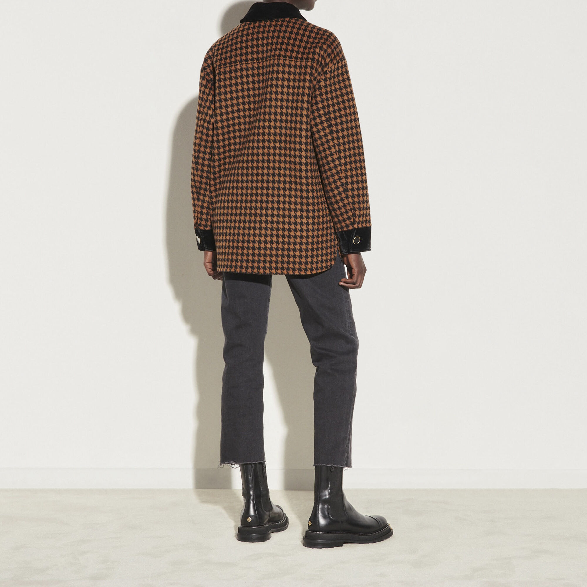 sandro checked jacket