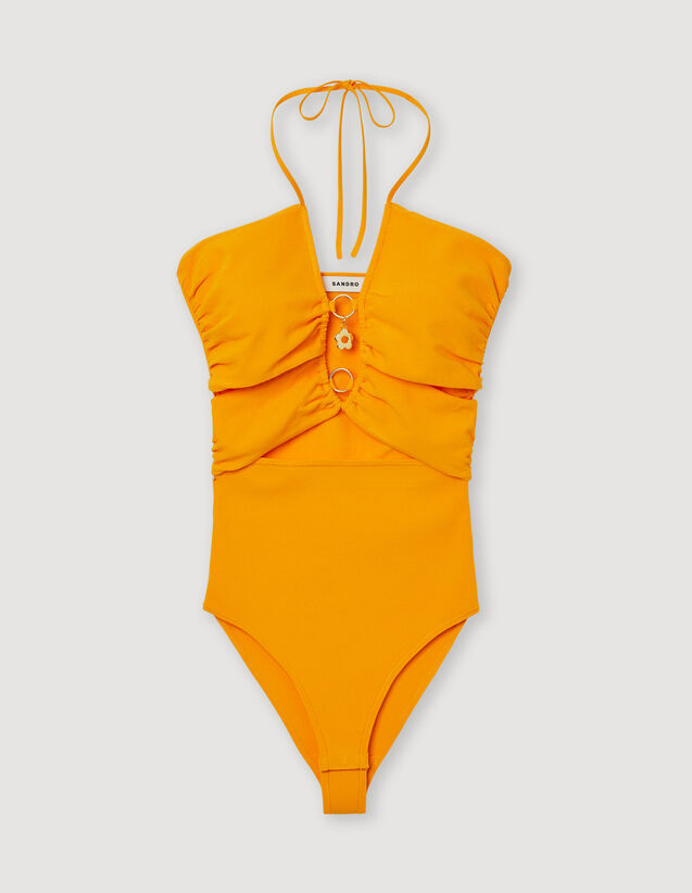Sandro Knit bodysuit with ring details Login to add to Wish list. 2