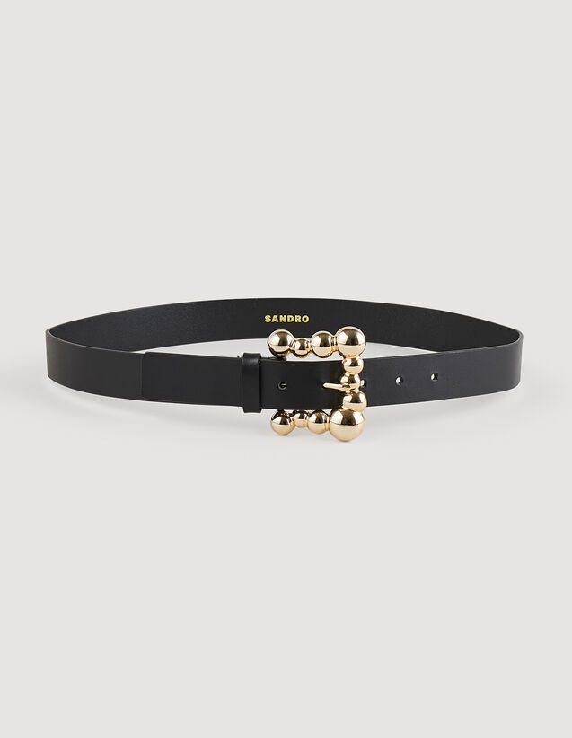 Sandro Wide leather belt with a square buckle Login to add to Wish list. 2