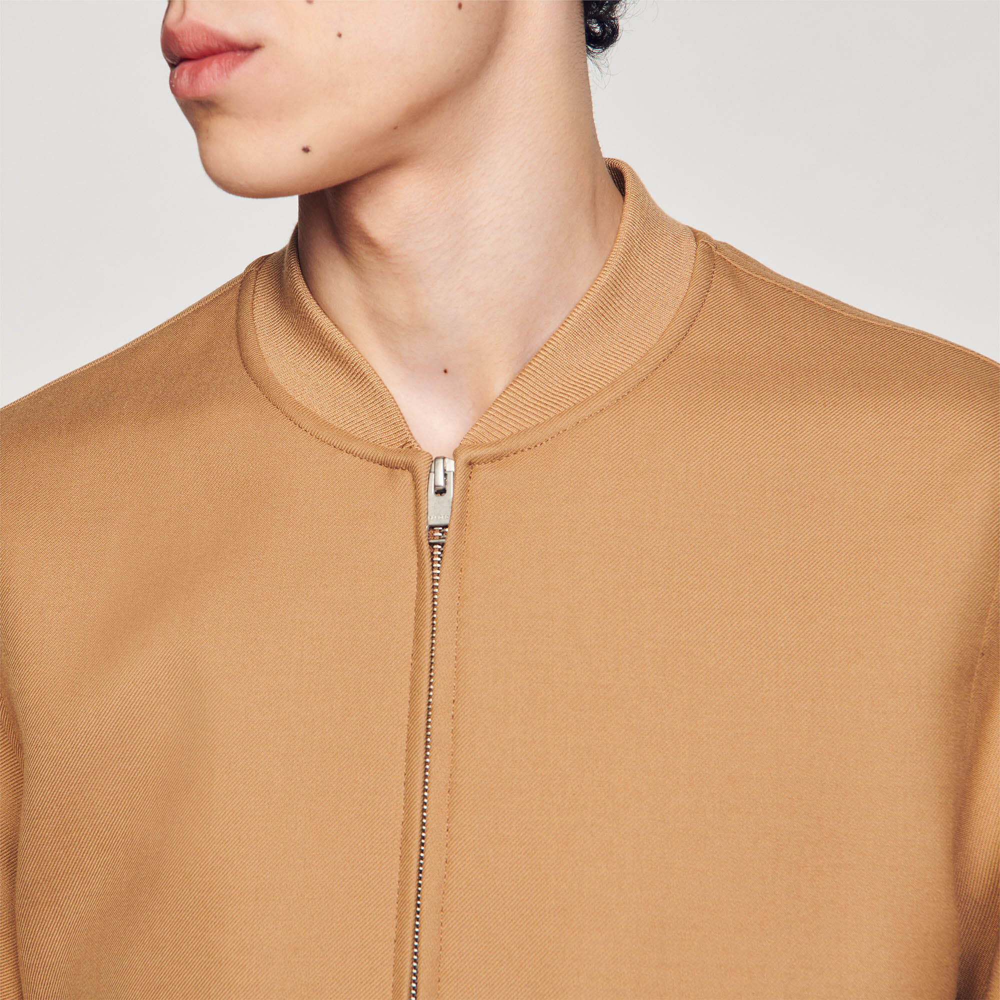 Zip up varsity jacket