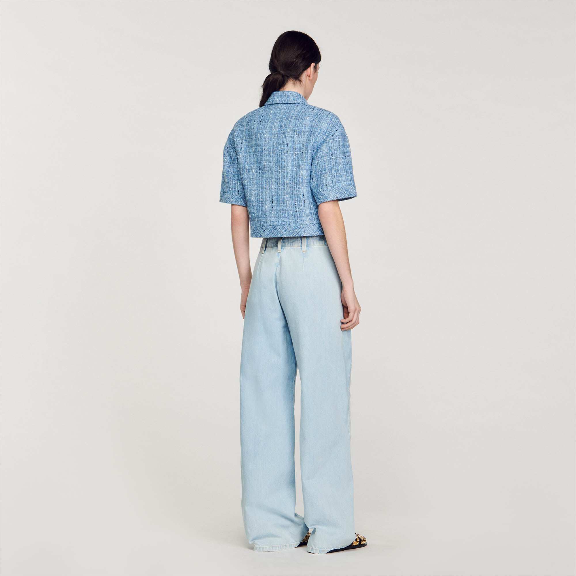 Sandro blue jacket top