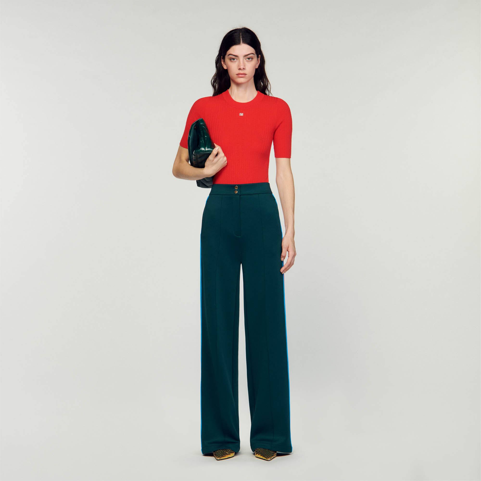 Sandro green sweater store