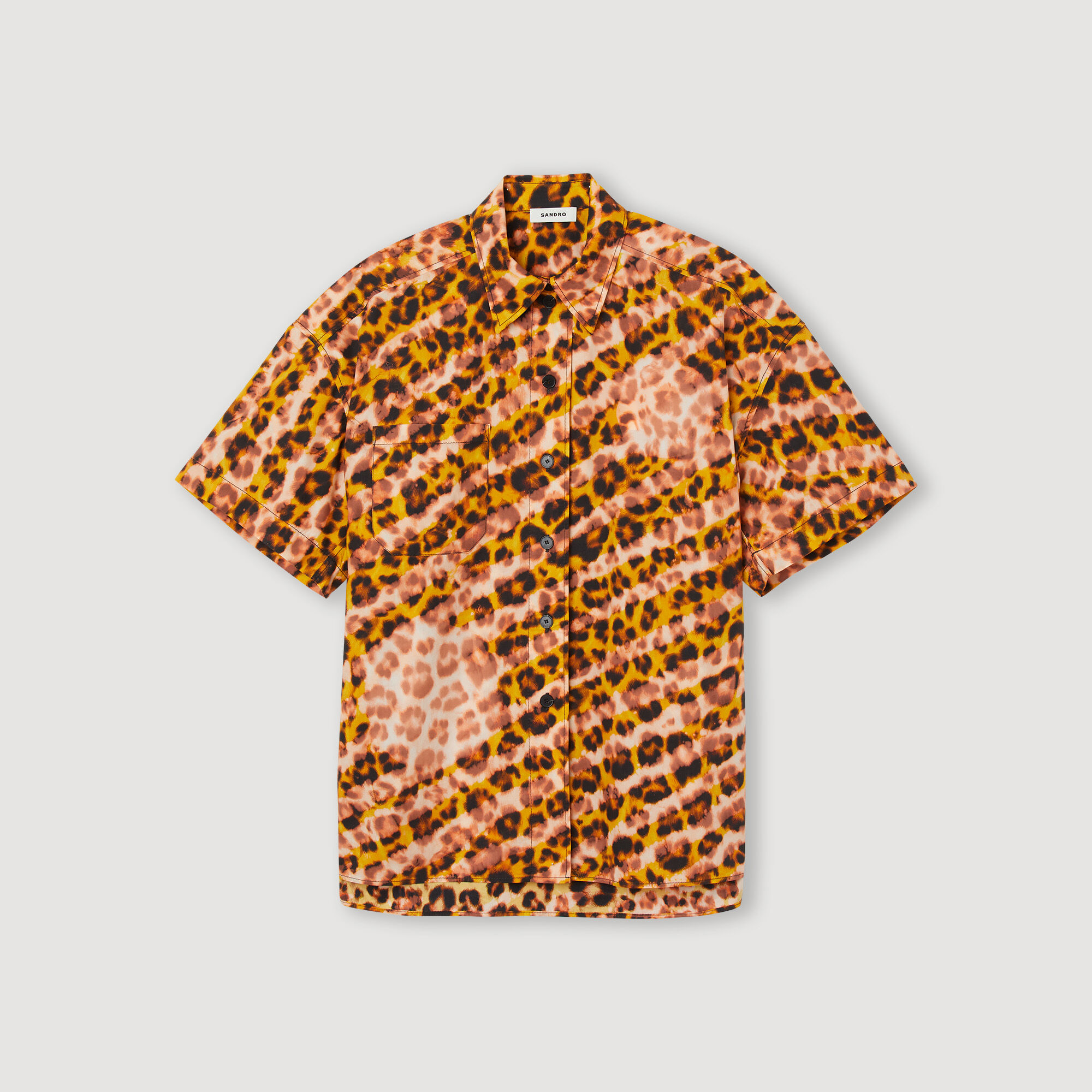 Oversized leopard shirt