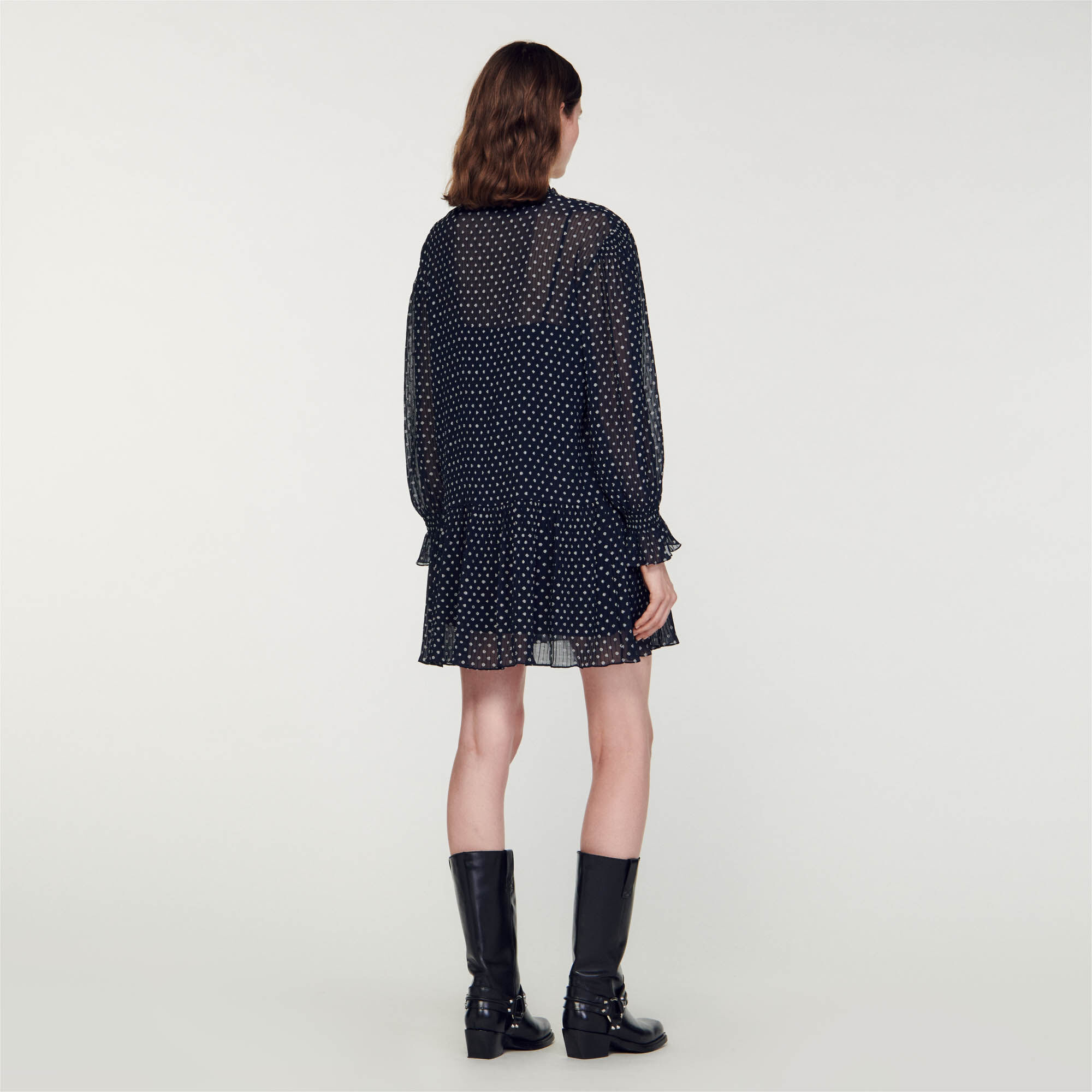 Sandro polka 2025 dot dress