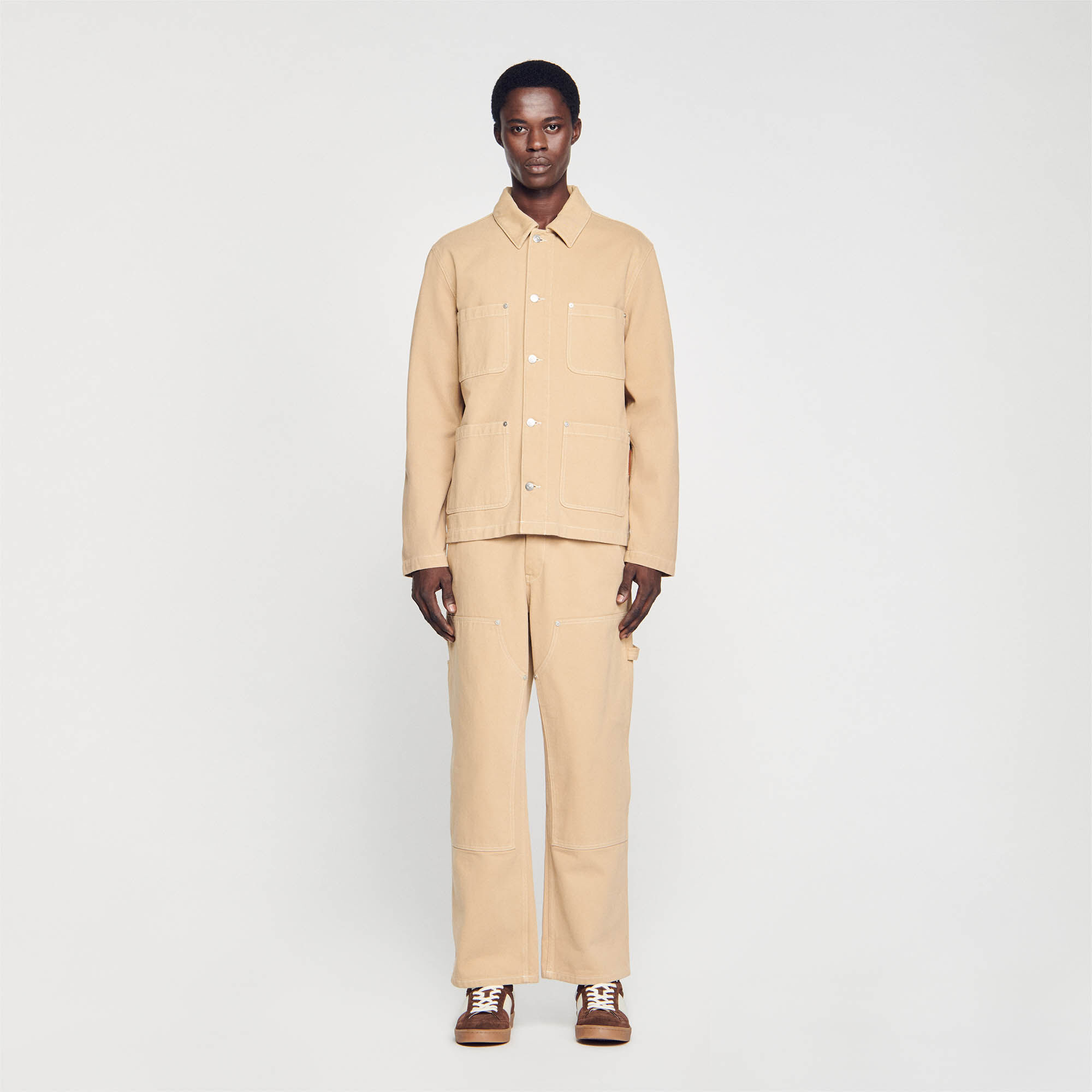 Sandro corduroy trucker jacket top