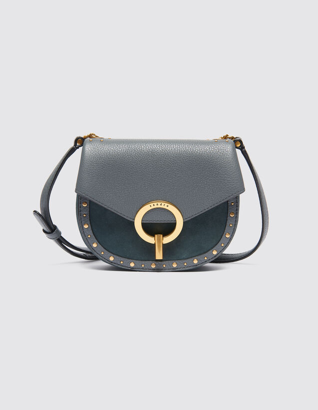 Bags Accessories Women Sandro Paris Pépita Bag Small Model With Studs Bags Color Grey