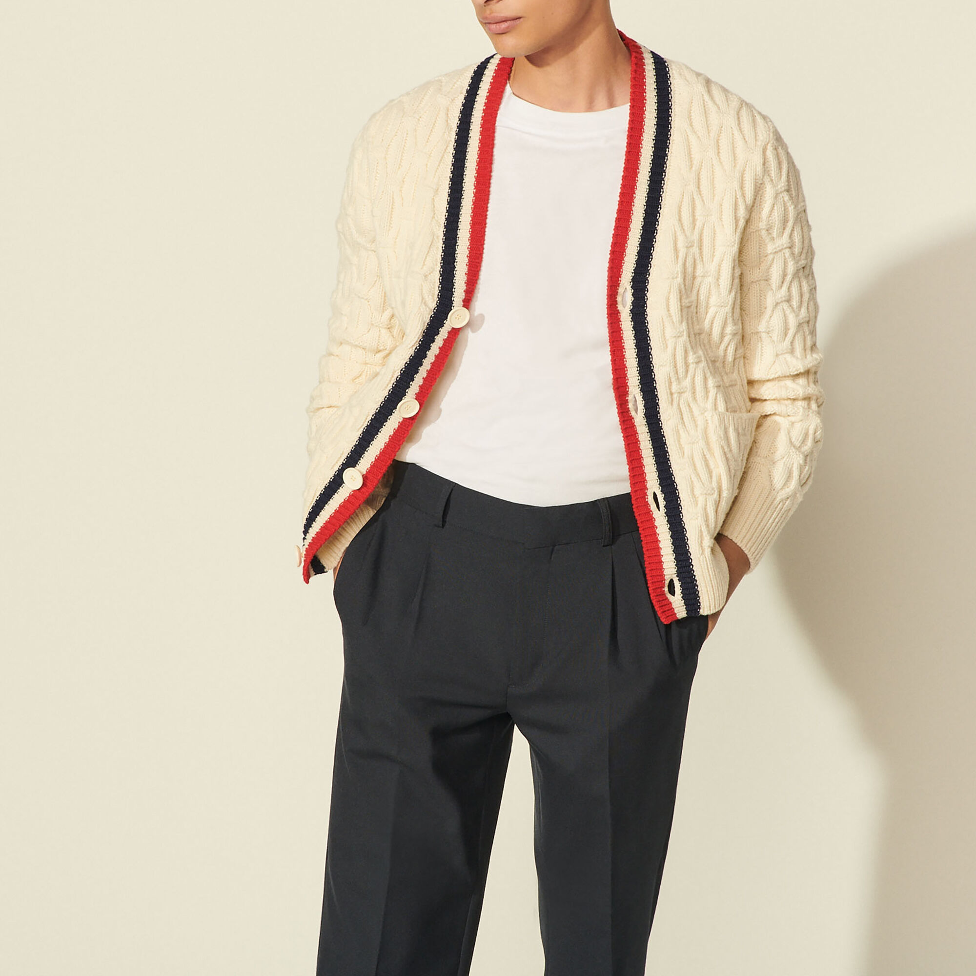 sandro mens cardigan