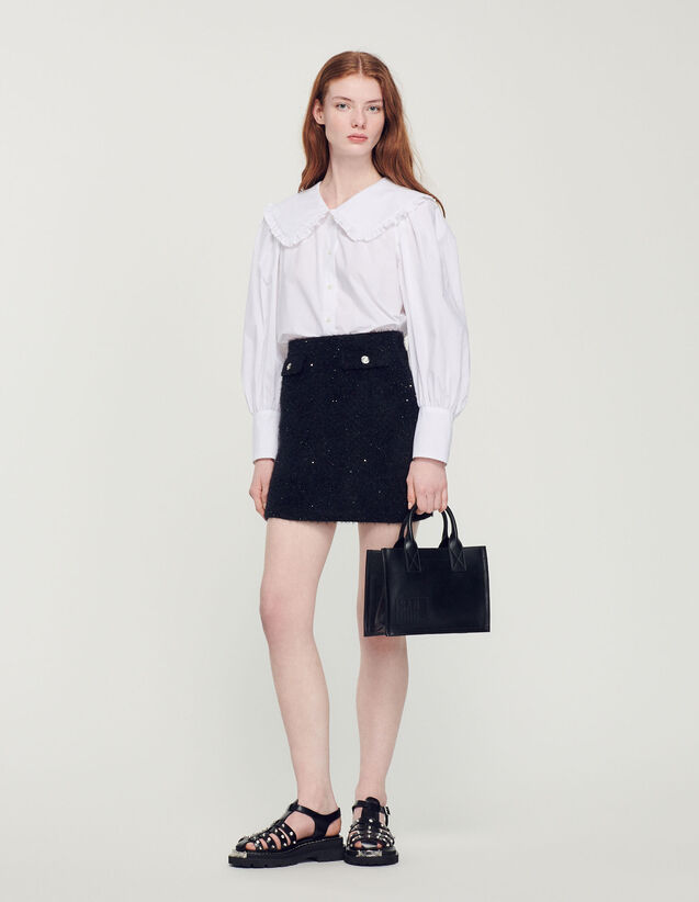 Tweed Skater Skirt by Sandro at ORCHARD MILE