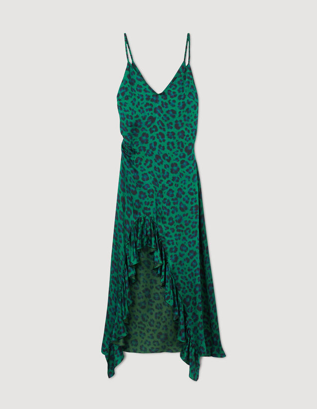 Sandro Leopard print slit dress Login to add to Wish list. 2