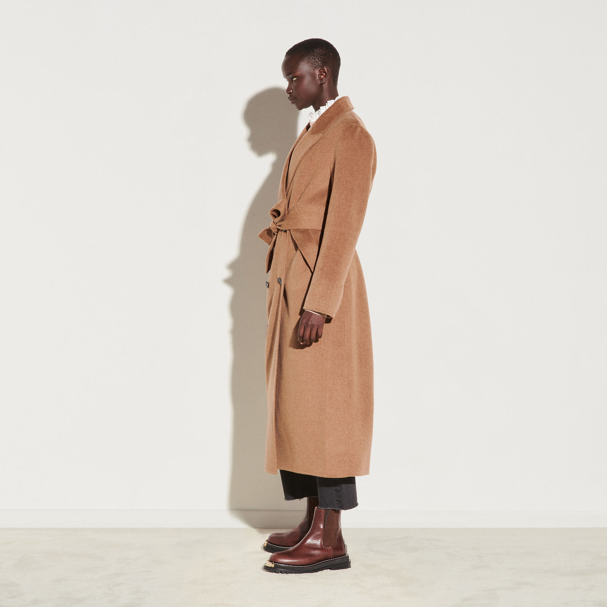 sandro paris camel coat