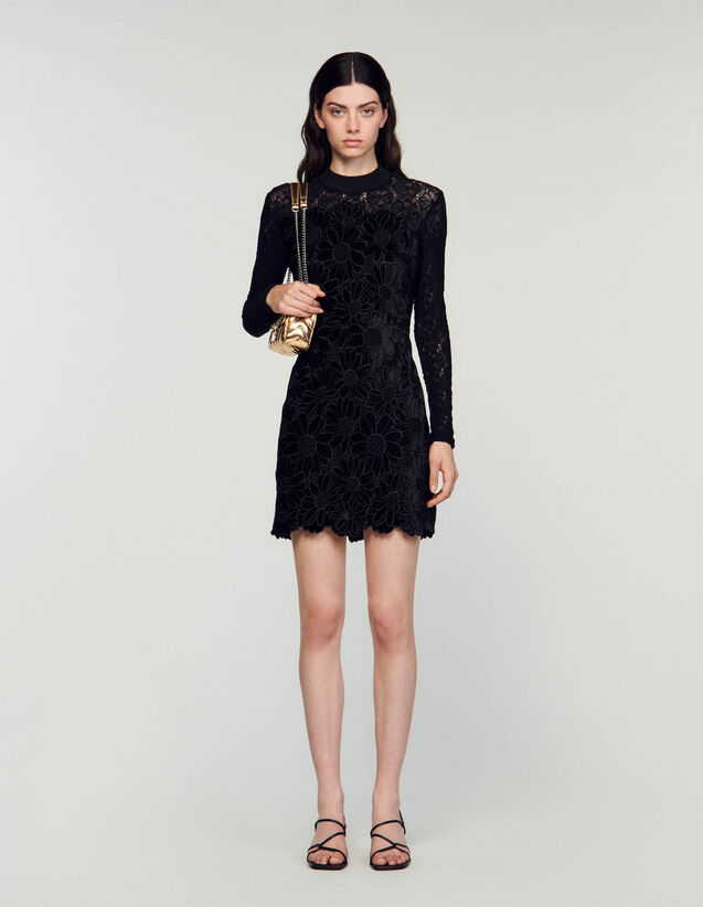Sandro Women's Rhinestone Dress - Black - Size 2