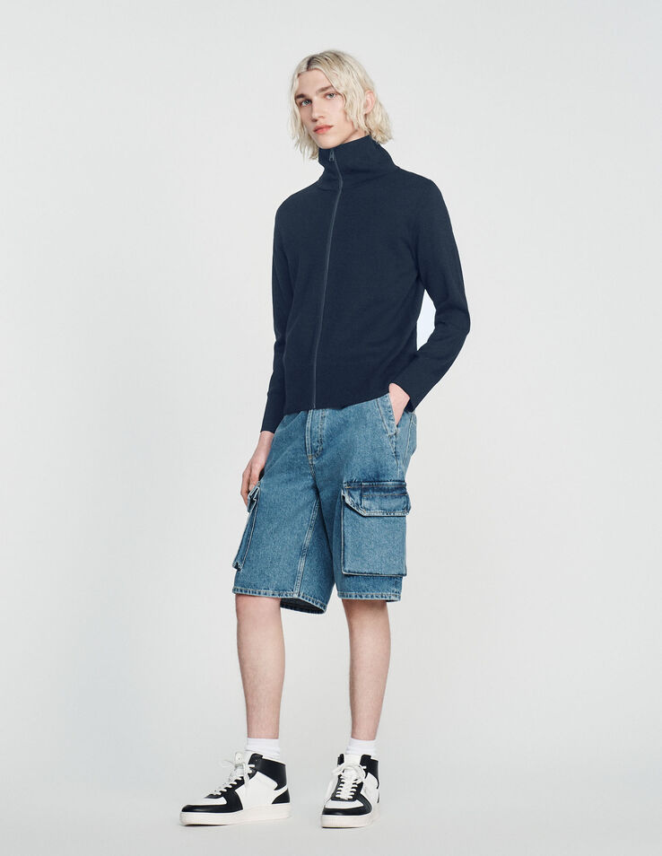 Sandro Zip-up wool cardigan. 2 Sandro Zip-up wool cardigan. 2