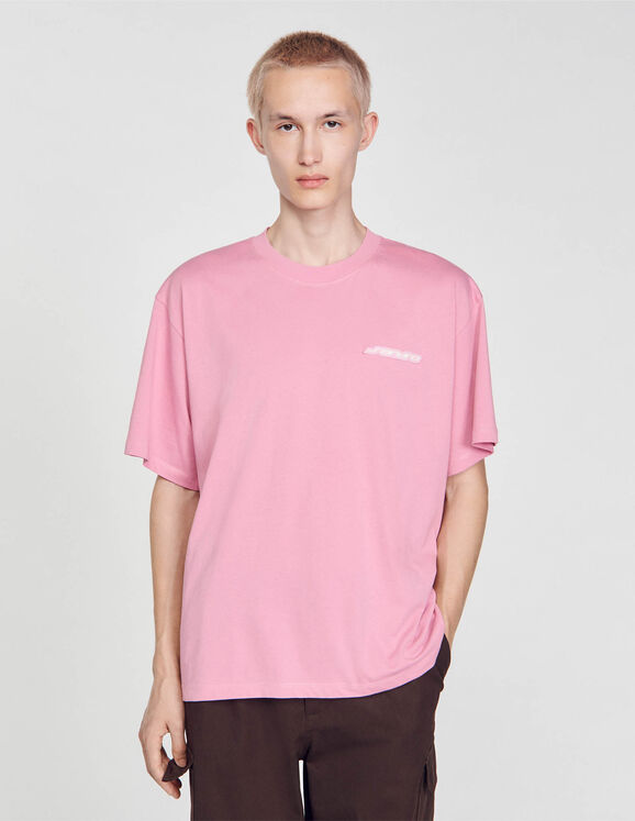Pink Cotton T-Shirt by Fear of God ESSENTIALS on Sale
